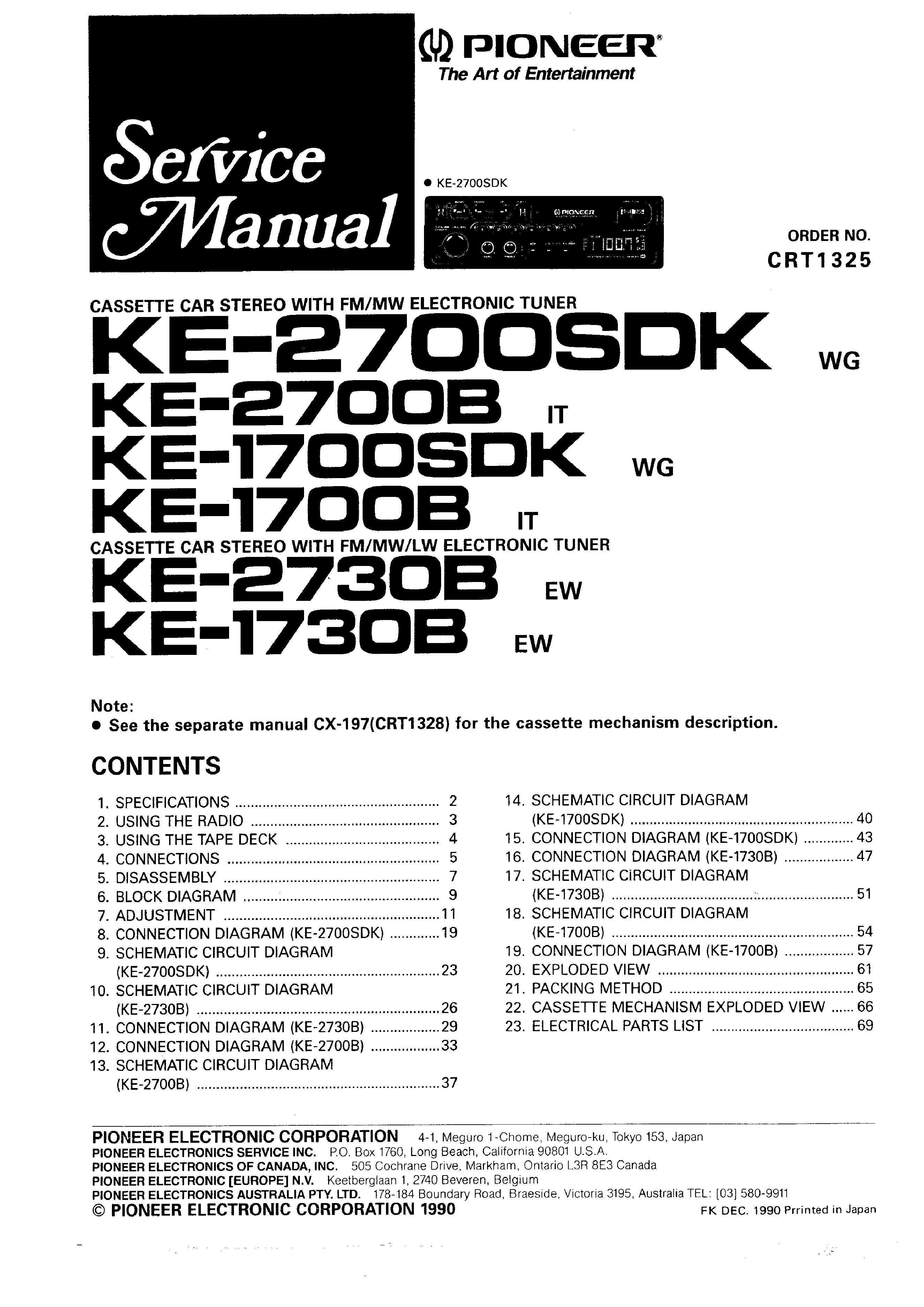 Pioneer Deh 2700 Wiring Diagram