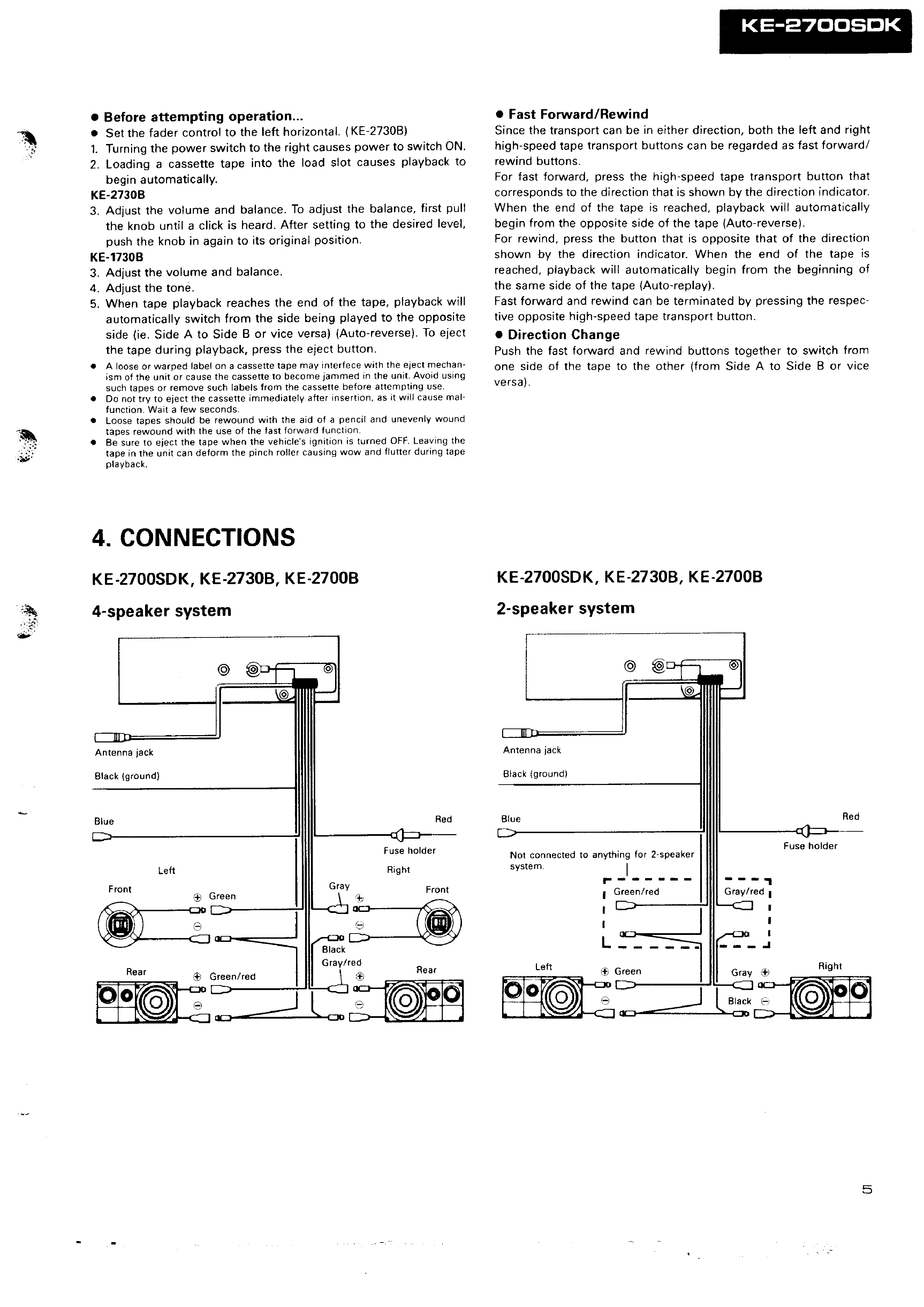 Service Manual For PIONEER KE 1730B Download Service Manual For PIONEER KE 1730B Download
