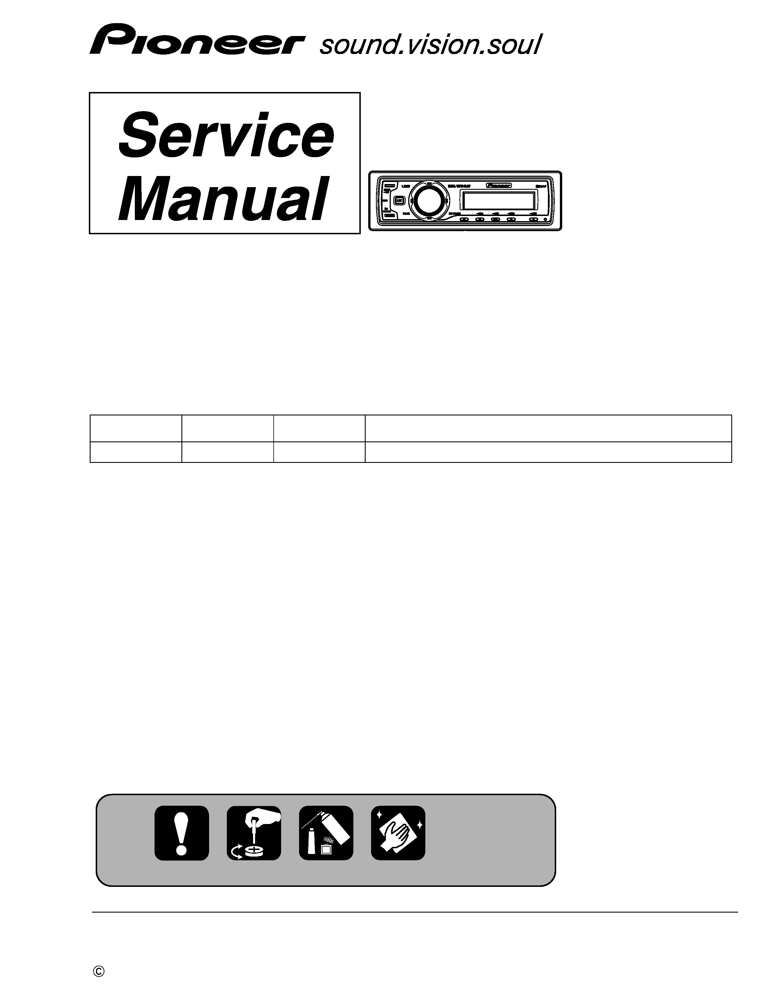 Service Manual for PIONEER DEH-P7900UB - Download