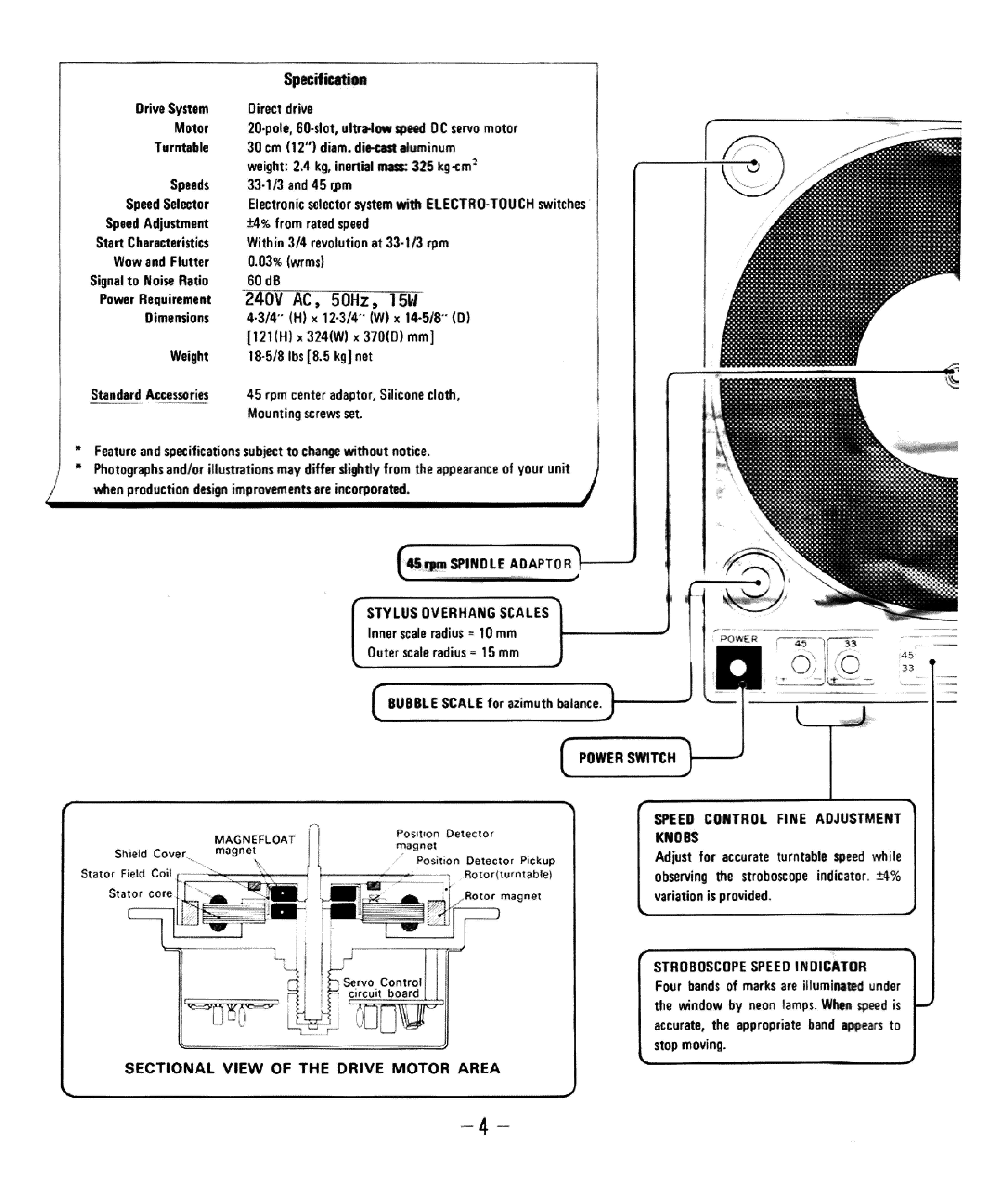 Owner's Manual for TEAC TN-400 - Download